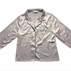 Women's Light Purple Satin Pajama Top